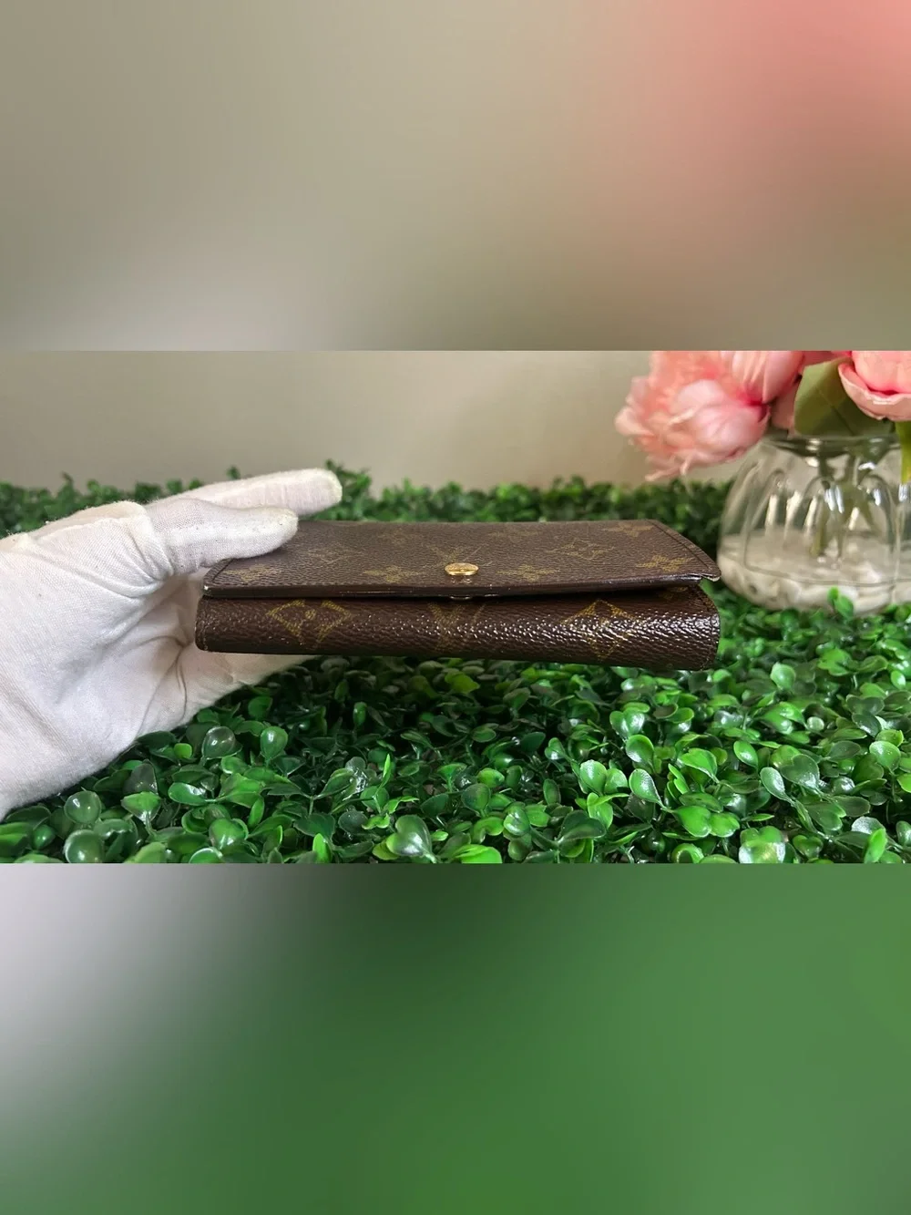 Louis Vuitton Monogram Vintage Portefeuille Trésor Bifold or Wallet on Chain